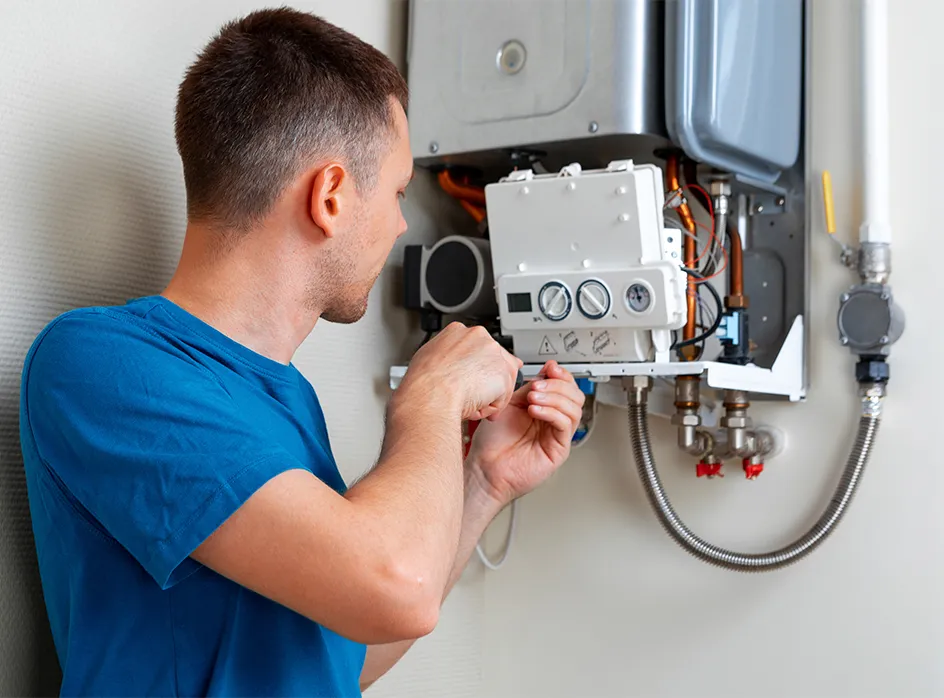 Imagem de manutenção em aquecedores em Curitiba.